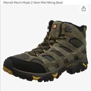 Merrell men’s (unisex) hiking boot.